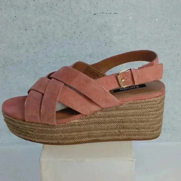 Kensie spandrille wedge sandals nwob - Picture 2 of 10